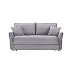 Divano letto 3 posti tessuto grigio 176x93x97H Cassie