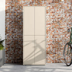 Armoire polyvalente 4 portes 74.5x35x192 coloris cachemire Medea