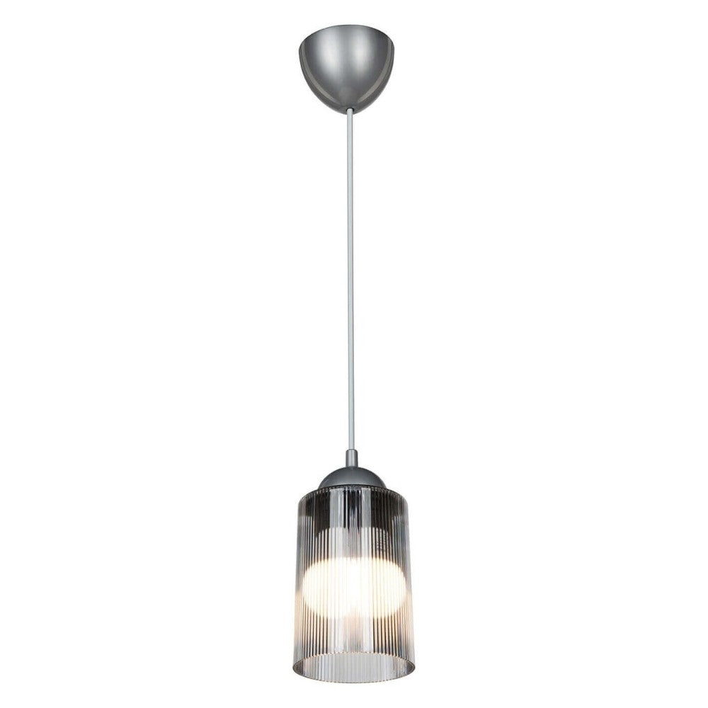 Lampada da soffitto con paralume cilindrico in plastica fumè - Optical ASZ1027