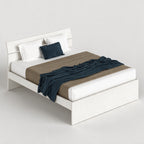 Letto matrimoniale in legno colore bianco frassinato LETTO160TPBF