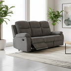 3-Sitzer-Relaxsofa, Stoffbezug, dunkelgrau - Chicago