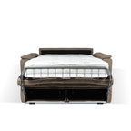 Divano letto 2 posti in tessuto marrone caribou Mercurio 194x83x97H
