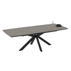 Ausziehbarer Tisch Zementplatte und schwarzes Untergestell 180/240x100x76H Verano
