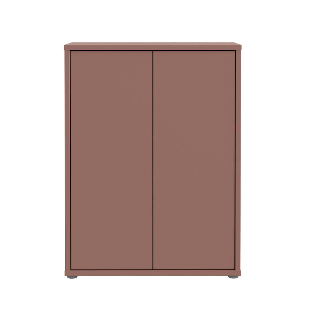 Mobile multiuso 2 ante colore terracotta 74.5x35x99 Medea