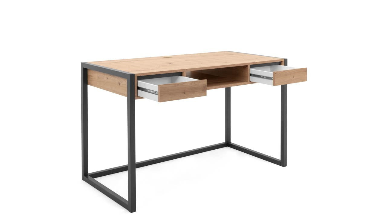 Scrivania Denver 30 L120xP60XH75 quercia antracite