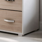 Kommode mit 3 Schubladen, Farbe Ulme, 91x45x81H cm