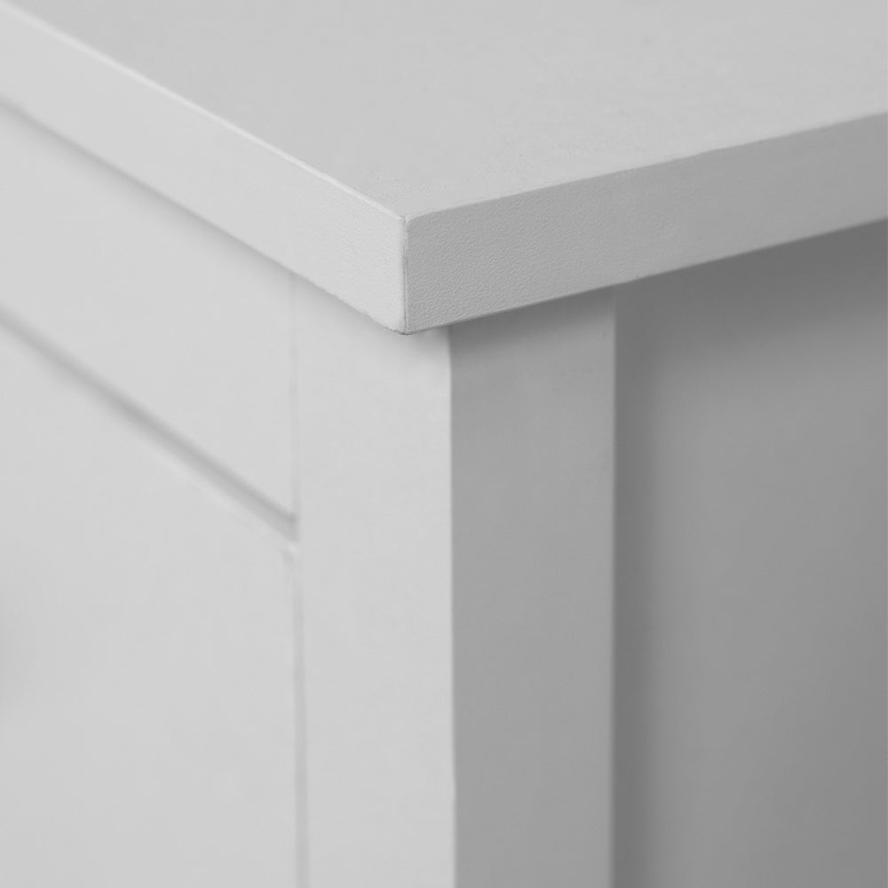 Comodino con 2 cassetti colore bianco 39x30x54H Karlstad61A
