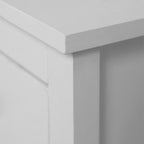 Comodino con 2 cassetti colore bianco 39x30x54H Karlstad61A
