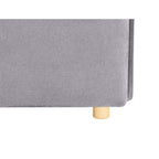 Divano letto 3 posti tessuto grigio 176x93x97H Cassie