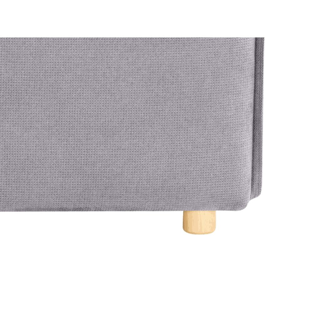 Divano letto 3 posti tessuto grigio 176x93x97H Cassie