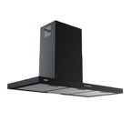 Hotte murale en acier coloris noir 90 cm - Samet Embla 90