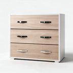 Kommode mit 3 Schubladen, Farbe Ulme, 91x45x81H cm