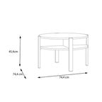 CFTT5024-D108 BEISTELLTISCH AURA FARBE MITTELEICHE