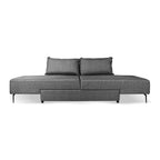 Modulares 3-Sitzer-Schlafsofa mit ausziehbarer Chaise Longue grau 290x75H cm - Armada