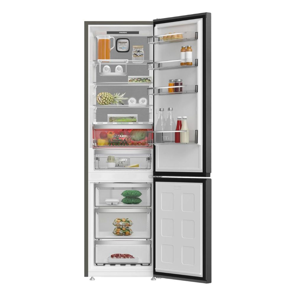 Réfrigérateur congélateur pose libre Total NO FROST 355L Dark Inox - Grundig GKPN66940LXRW