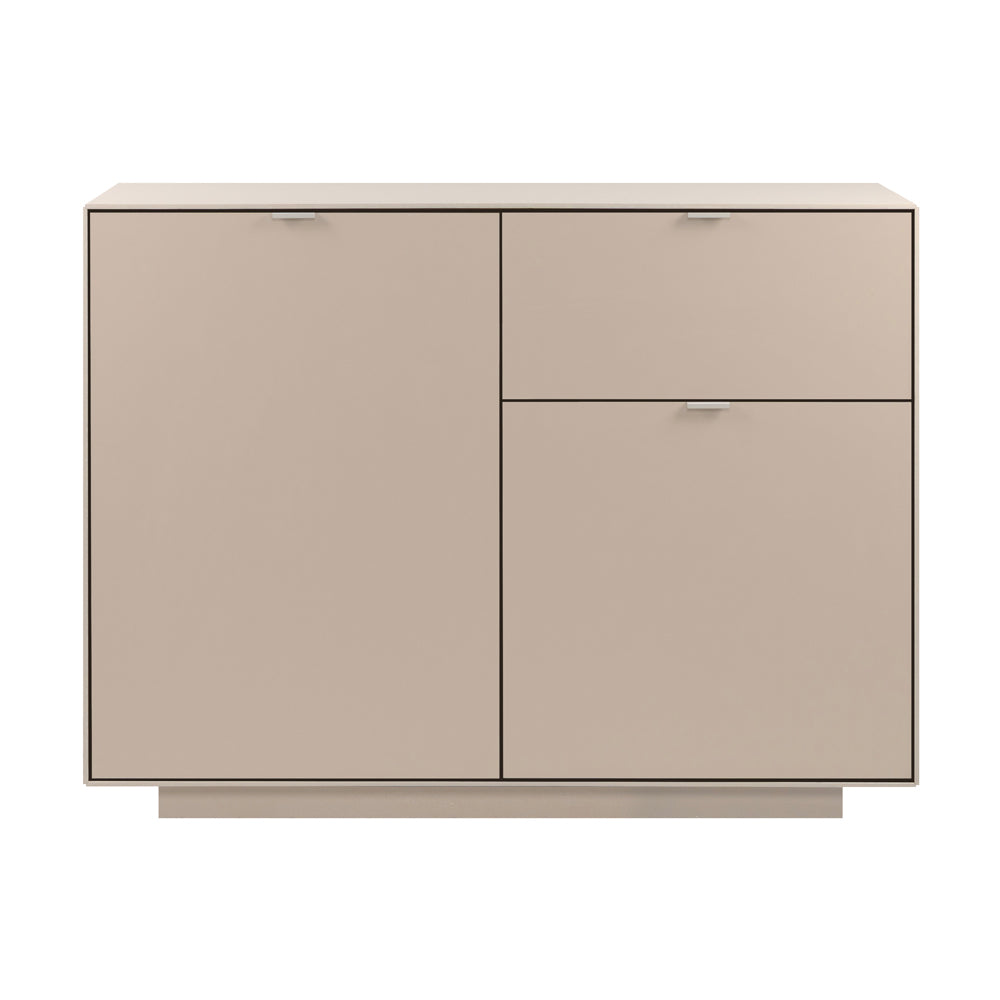 Madia 2 ante e 1 cassetto colore cashmere 120 cm Sivas01A