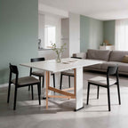 Table console pliante gain de place couleur blanc 21x74x78H cm - Misty
