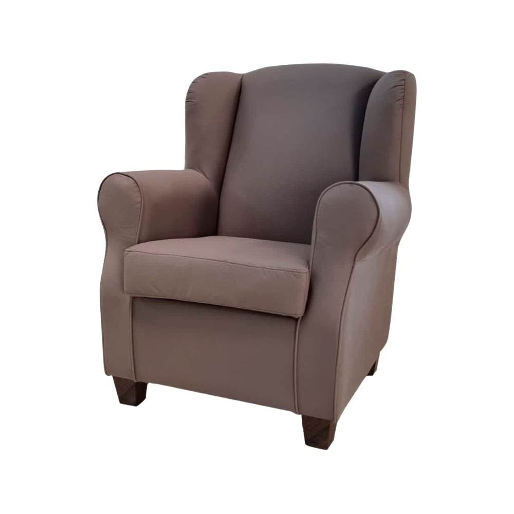 Poltrona Ebro eco nabuk tortora moxart 8