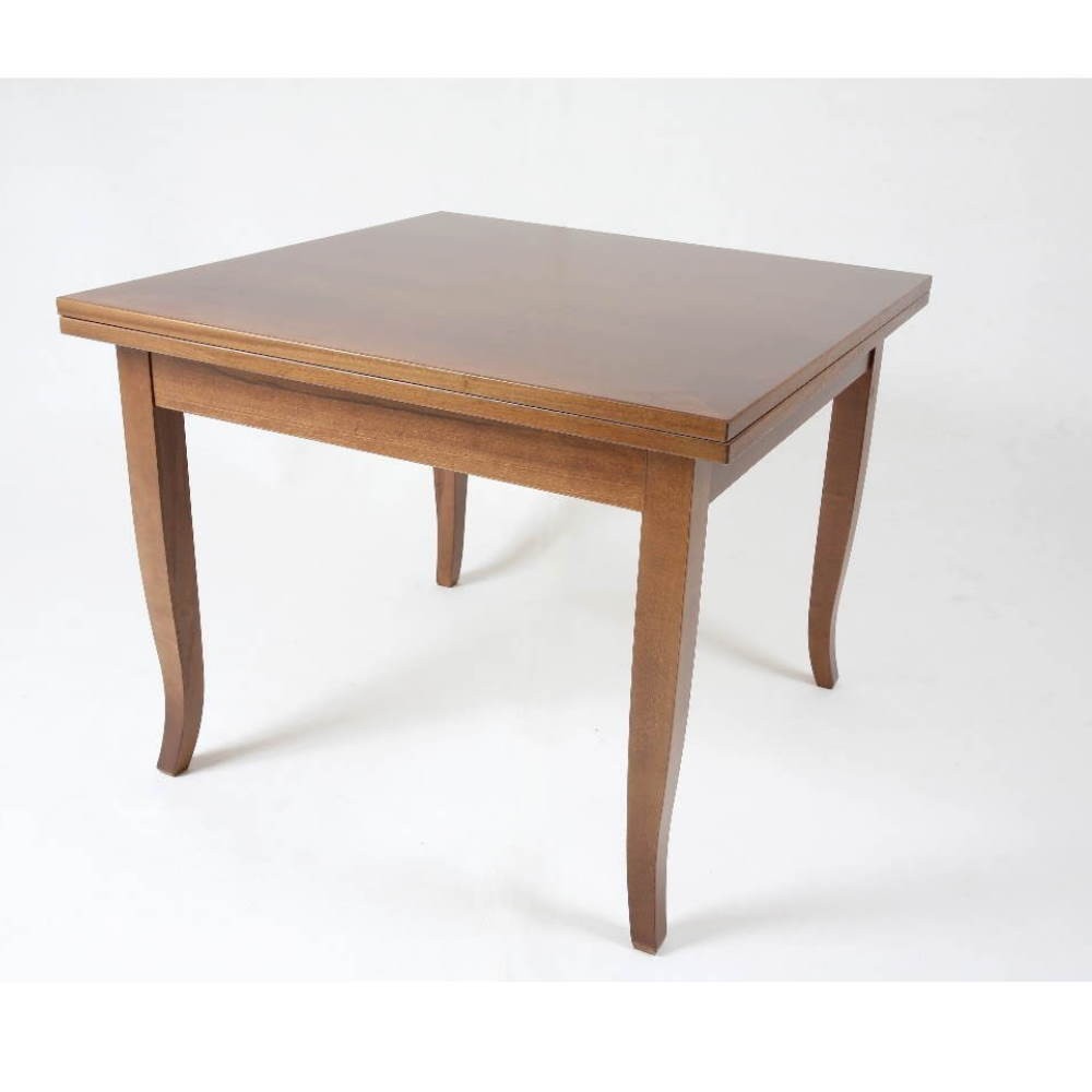 Tavolo quadrato allungabile Verona noce 90x90