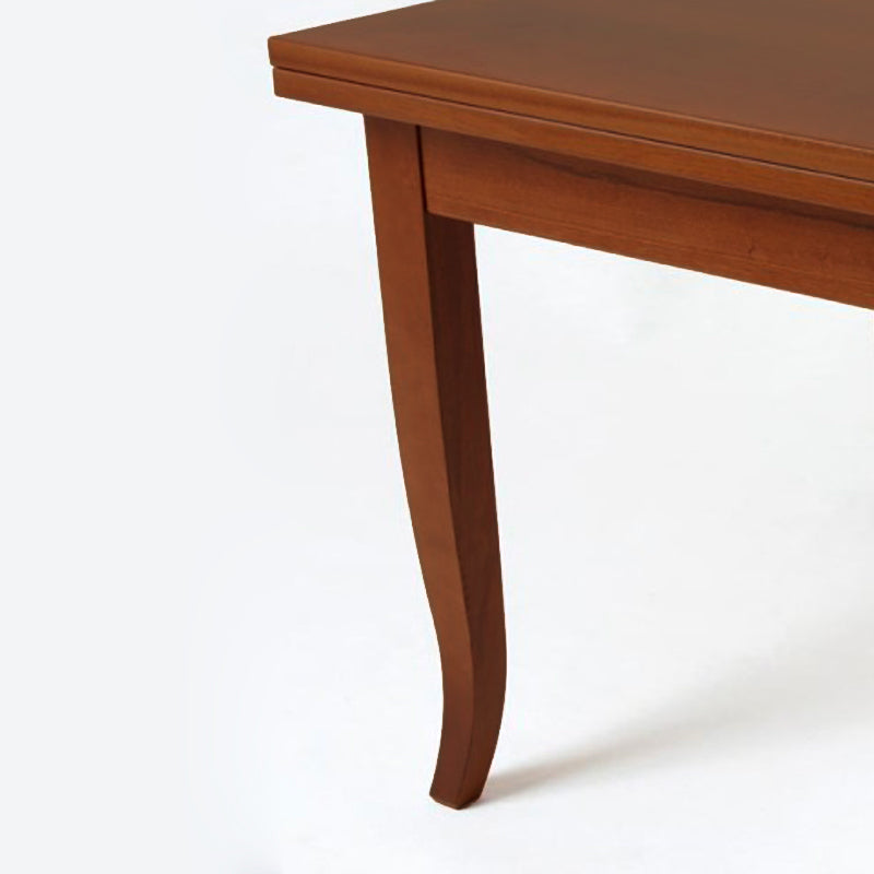 Confezione 4 gambe a sciabola per tavolo H 74 cm. colore noce VERONAGAMBA