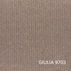 Divano letto con penisola reversibile e contenitore colore cappuccino 260x182x89H Alberta