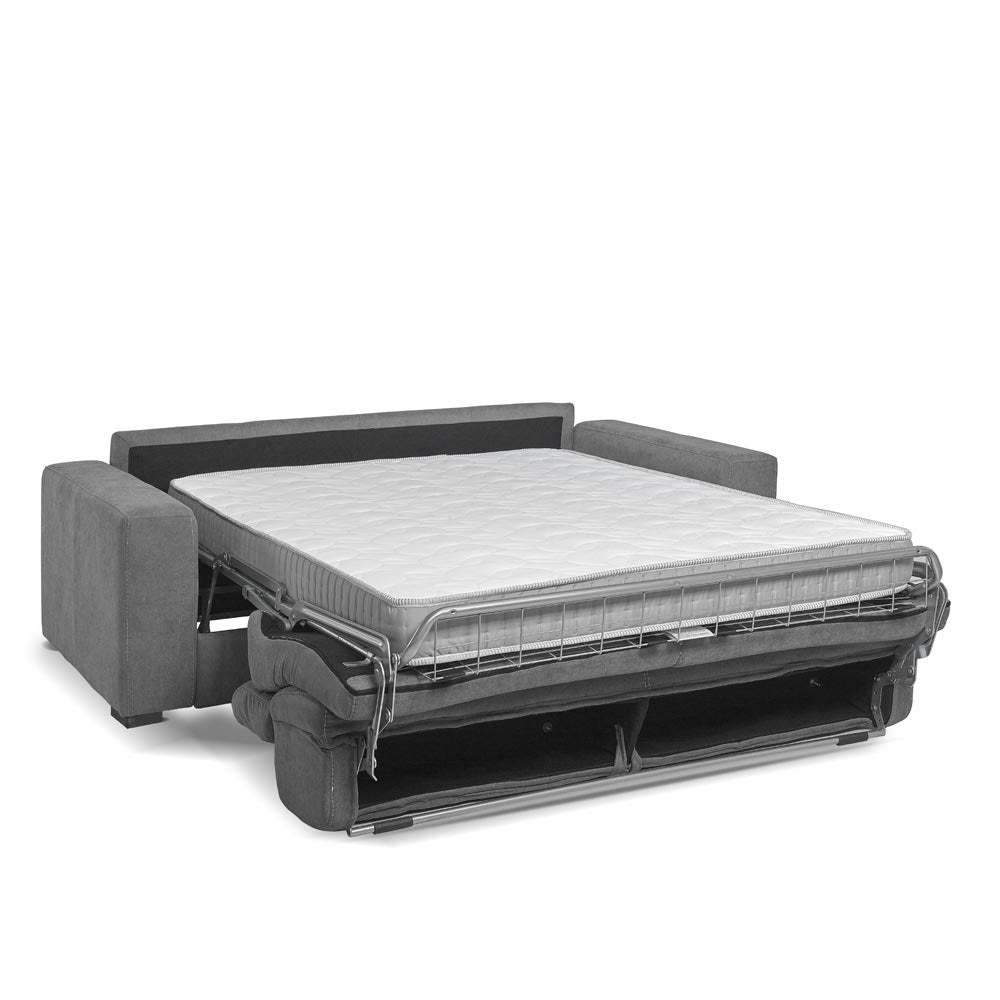 Divano letto 3 posti tessuto Luna24 grigio elephant Crien