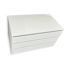 INNENKOMMODE WEISS 3 SCHUBLADEN FÜR KLEIDERSCHRANK ABM. 873*510*485 MM