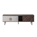 Mobile porta TV con ante finitura Mozambik spatolato 195x60H cm - Merlin