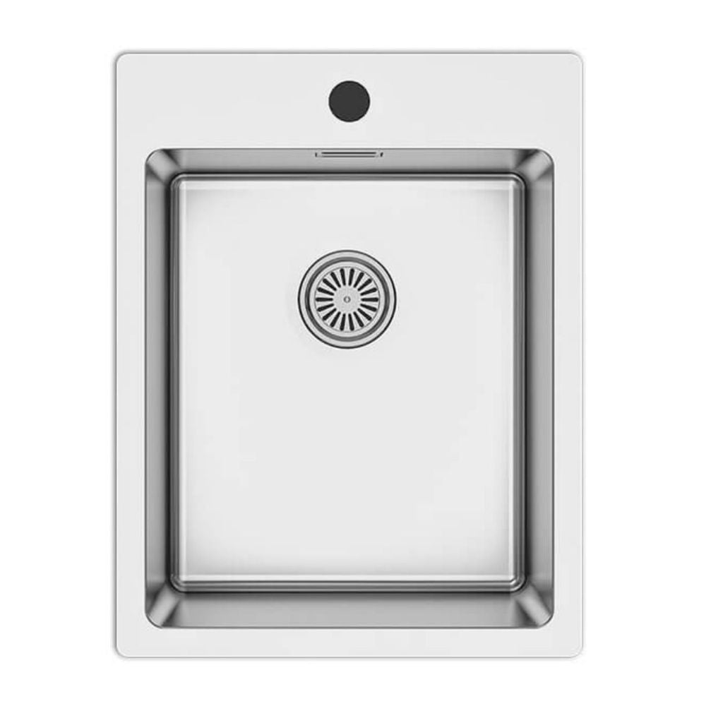 Lavello cucina incasso in acciaio una vasca 39x50.5x20H cm - SA349 Samet