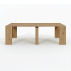 Console extensible couleur chêne 252 cm Baku