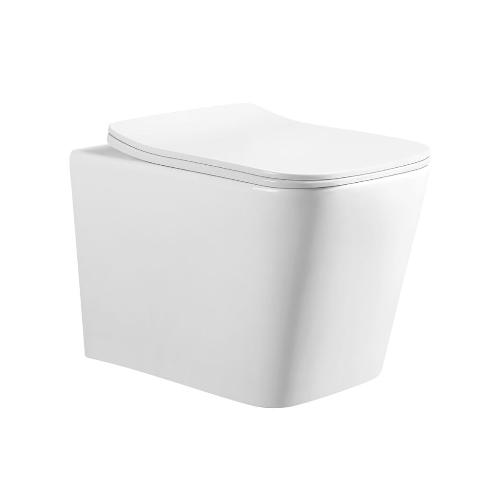 WC Sospeso in ceramica bianco lucido con scarico a parete YJ-2303