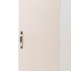 Armoire à 1 porte et étagère, couleur blanc frêne, 45x60x180H cm