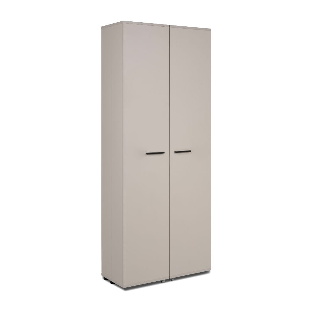 Meuble à chaussures 2 portes avec compartiments coloris cachemire 74x181H cm - Magika
