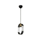 Lampada a sospensione con pendente nero Nova