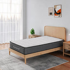 Einzelmatratze 80x190x25H cm mit Taschenfederkern und Memoryschaum - Balto