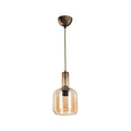 Suspension 70h avec diffuseur en verre fumé Boston