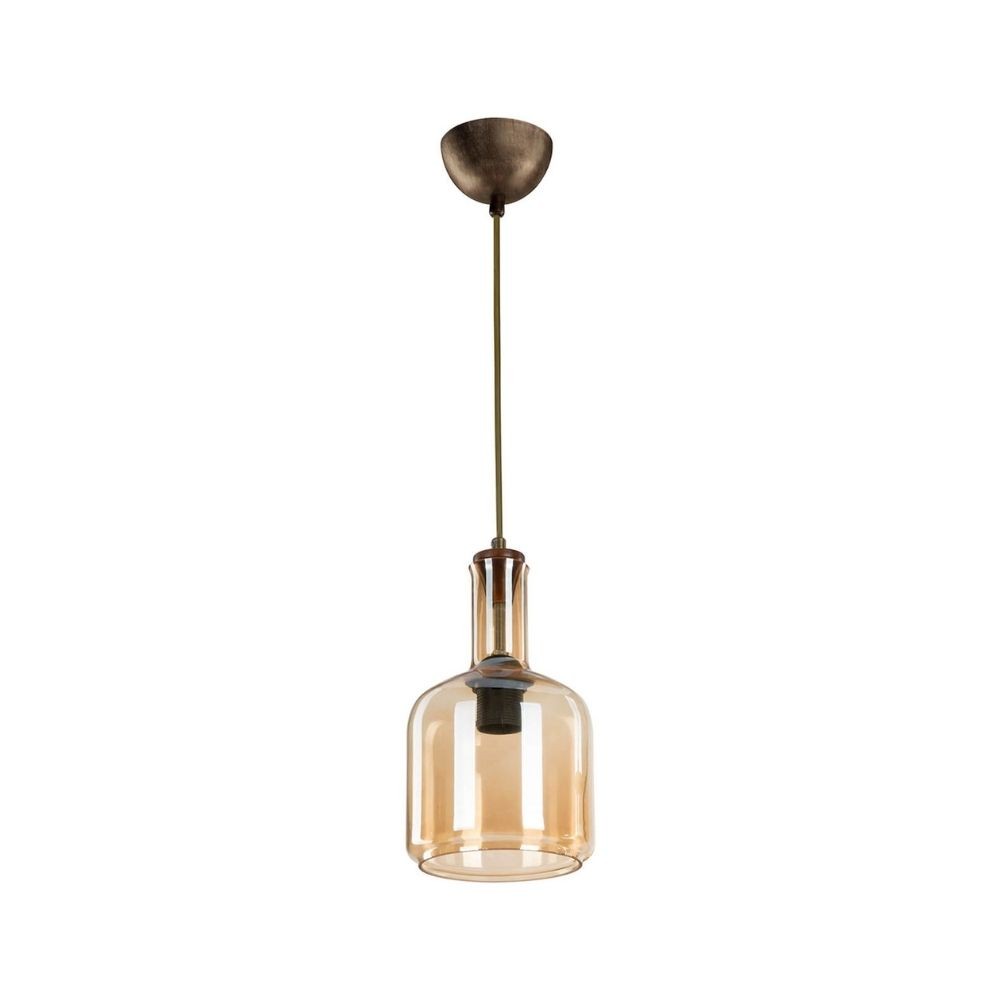 Suspension 70h avec diffuseur en verre fumé Boston