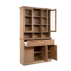 Vitrinenschrank aus antik Eiche 120x200H cm - Tiberio