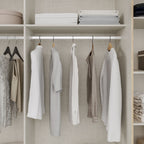 Armadio 2 ante scorrevoli e 2 battenti rovere e cashmere 270x61x210 Callia