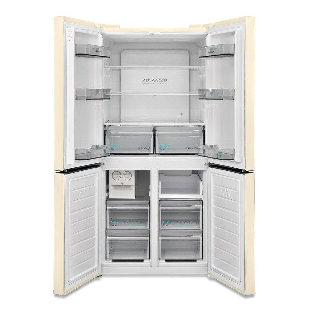 Frigorifero side-by-side libera installazione 4 porte 488 L Advanced NoFrost crema classe E Sharp SJ-NFA15IMXJE-EU2