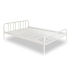 Letto matrimoniale 160x200 cm in metallo colore bianco - Genoa