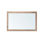 Specchiera rettangolare con cornice rovere 105x60 cm. 0663