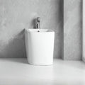 Bidet a pavimento ceramica colore bianco filo muro FB54D