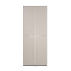 Meuble à chaussures 2 portes avec compartiments coloris cachemire 74x181H cm - Magika