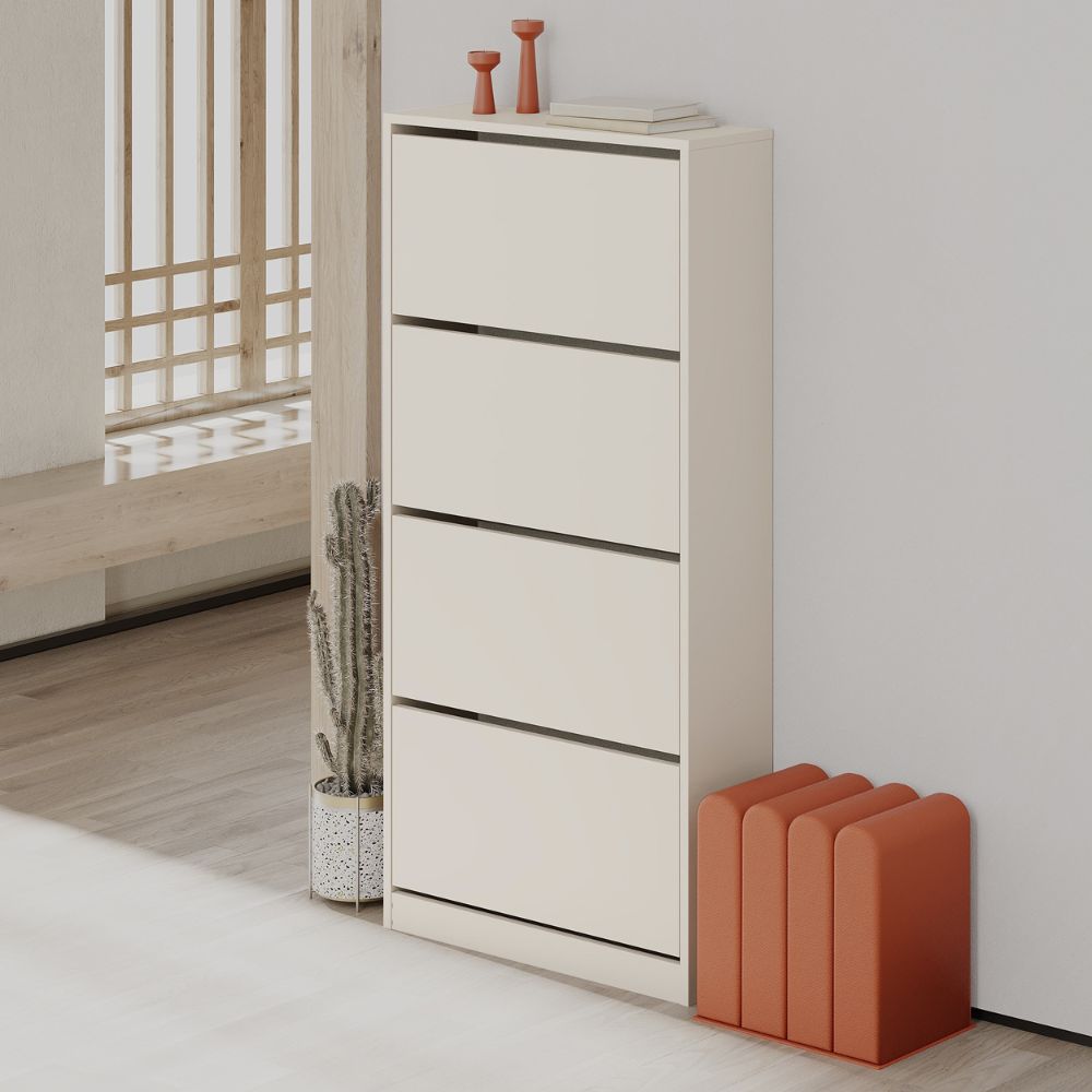 Scarpiera 4 ante a ribalta colore cashmere SHC540SAND
