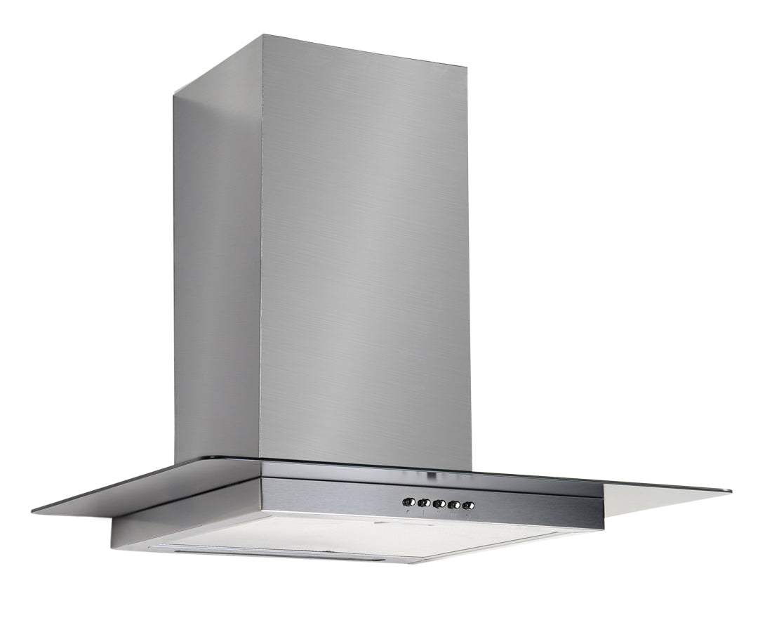 Wandhaube 60 cm Edelstahl mit LED-Beleuchtung - Samet Mega 60