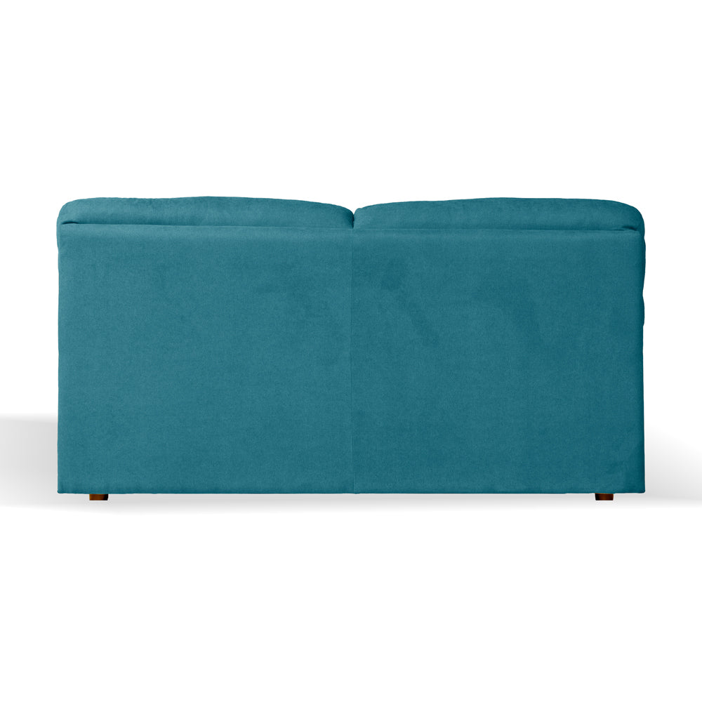 Divano 3 posti tessuto Roma colore verde acqua 211x98x92h Alenda