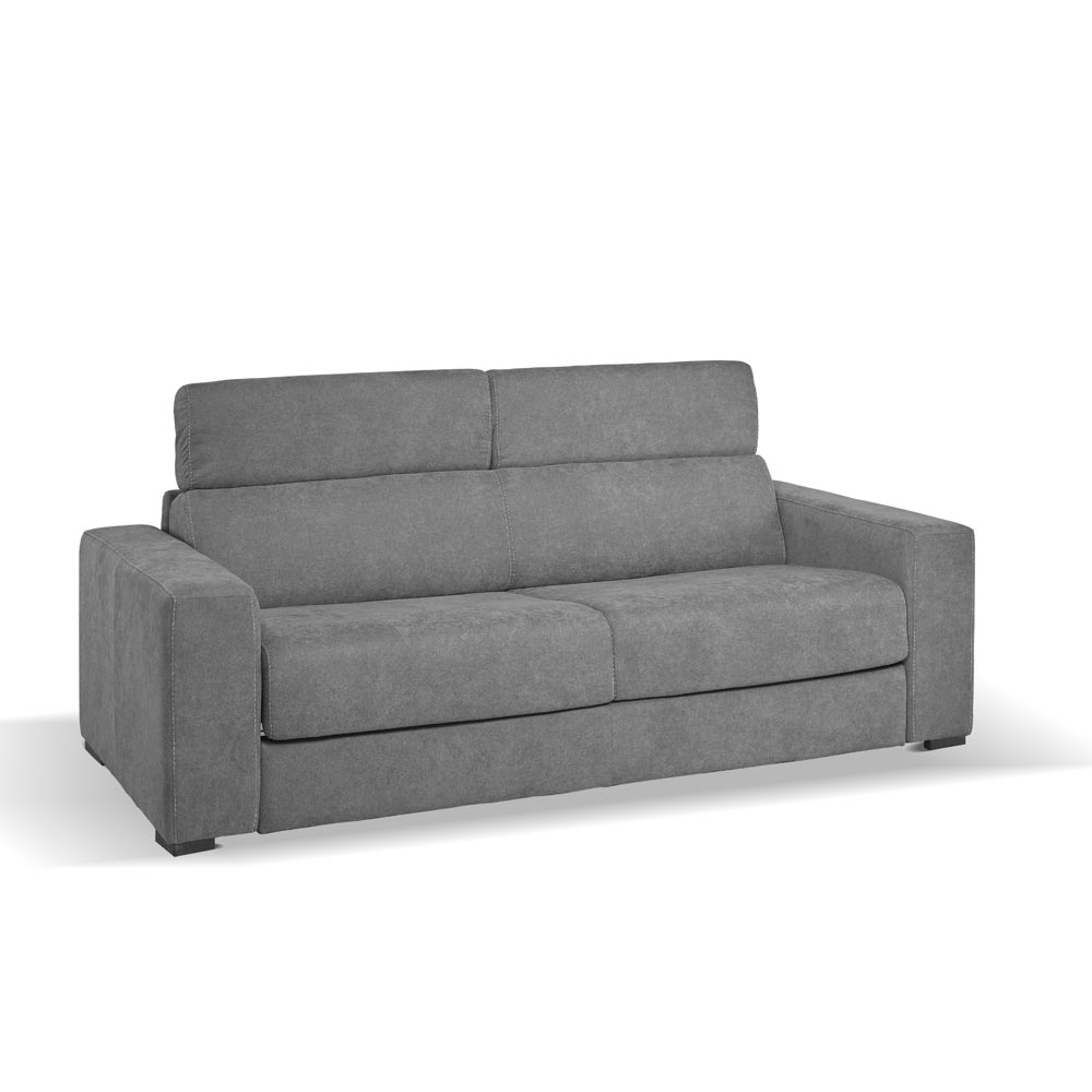Divano letto 3 posti tessuto Luna24 grigio elephant Crien