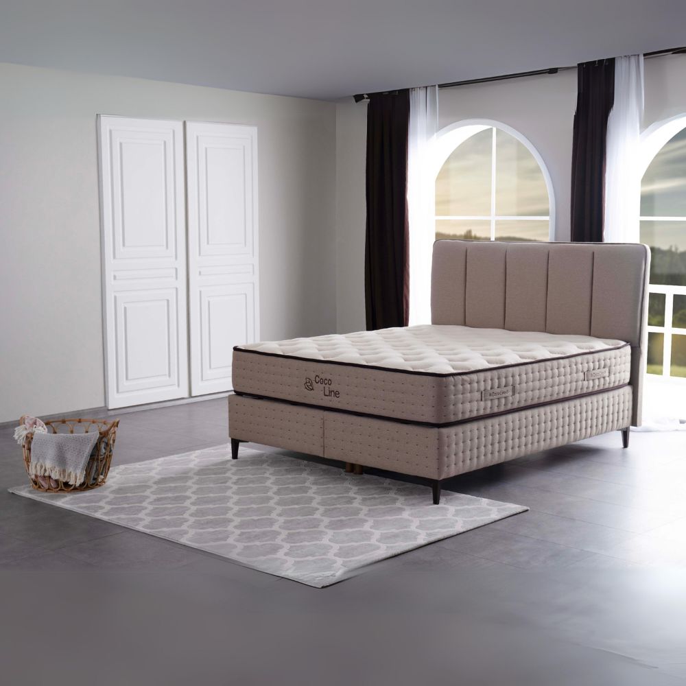 Materasso matrimoniale multistrato con fibra naturale 160x190x28H cm - Linxe