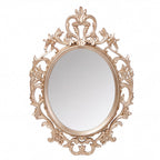 Specchio decorativo ovale da parete 36x53 cm con cornice barocca gold MR5501